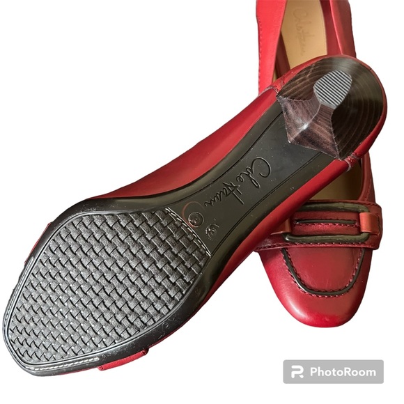 Cole Haan Helena Mid Pumps Lacquer Red Size 8 - Picture 3 of 3